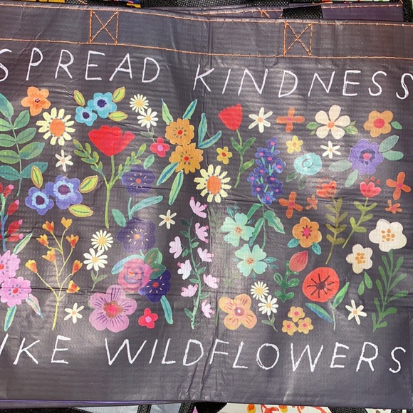 3/$15 Natural Life “spread kindness like wildflowers” boho bag - Picture 3 of 5